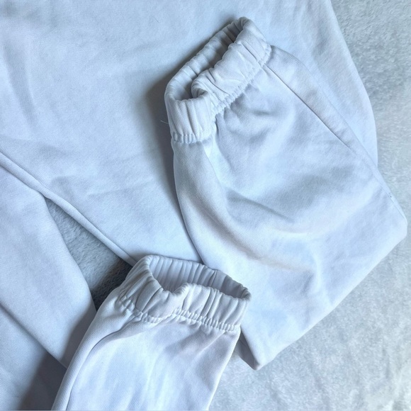 Gymshark Cherub White Joggers Sz XS Pockets Elastic Waistband 'Leg Day ' Gym EUC - Picture 6 of 13